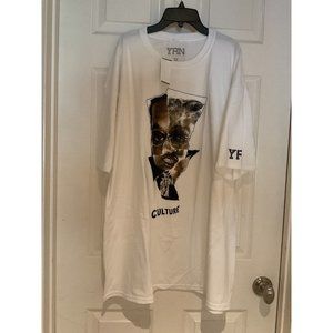 Yung Rich Nation YRN White T-Shirt Black Culture Size 3X NWT